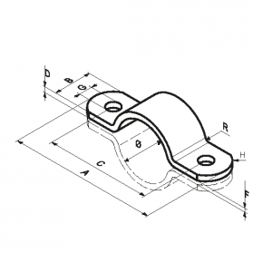 Kapbeugel Es146 Rvs 308 60mm Eurostrut En