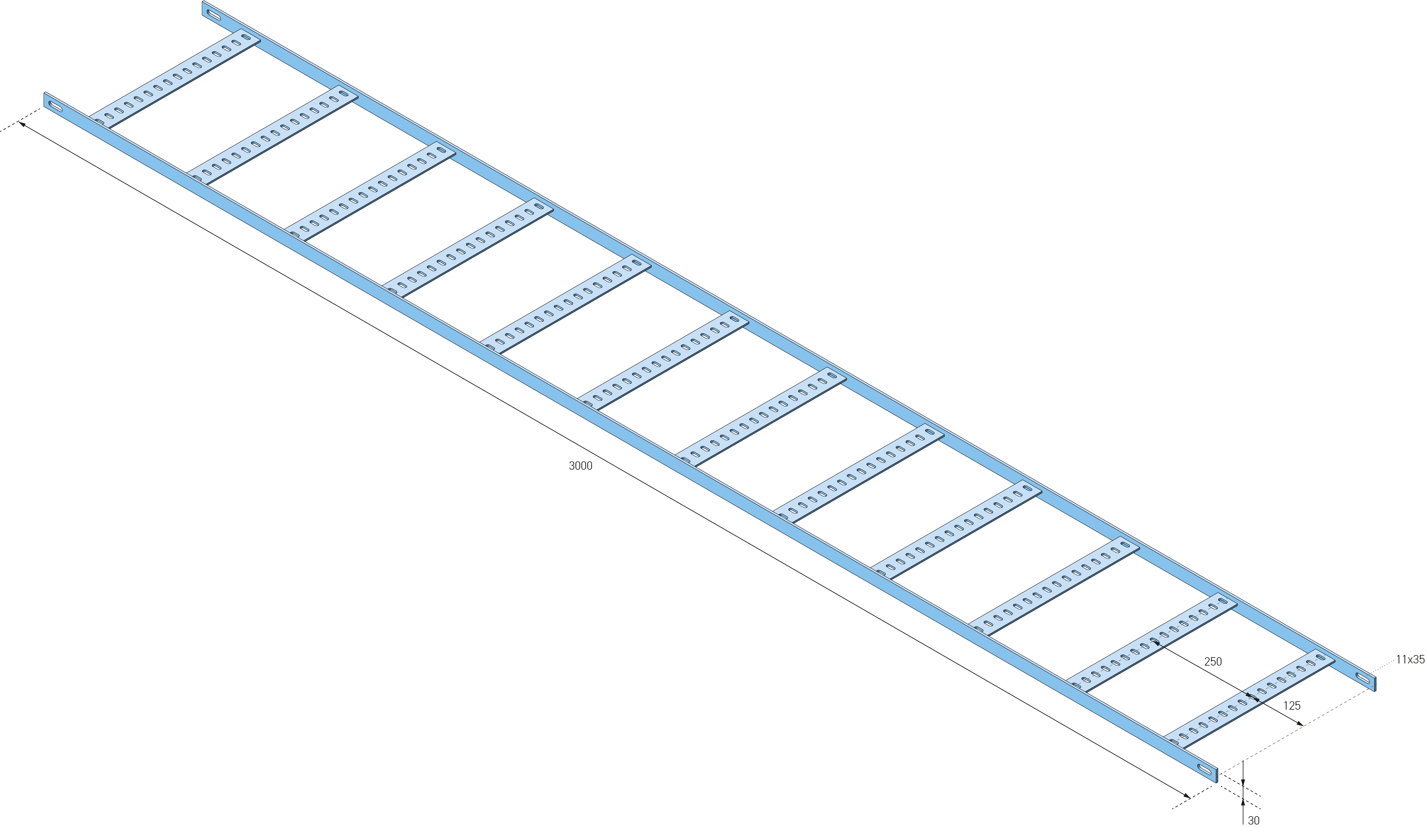 Eurostrut_ESL_Marine Ladder_AFMETINGEN_1