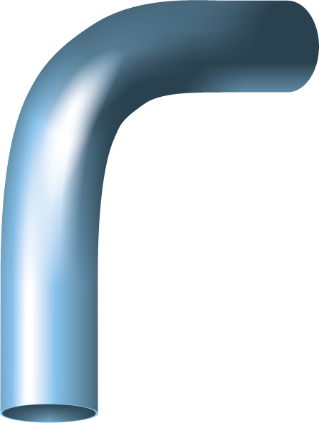 Bend 90° Closed Cable Protection Tube 60mm HDG