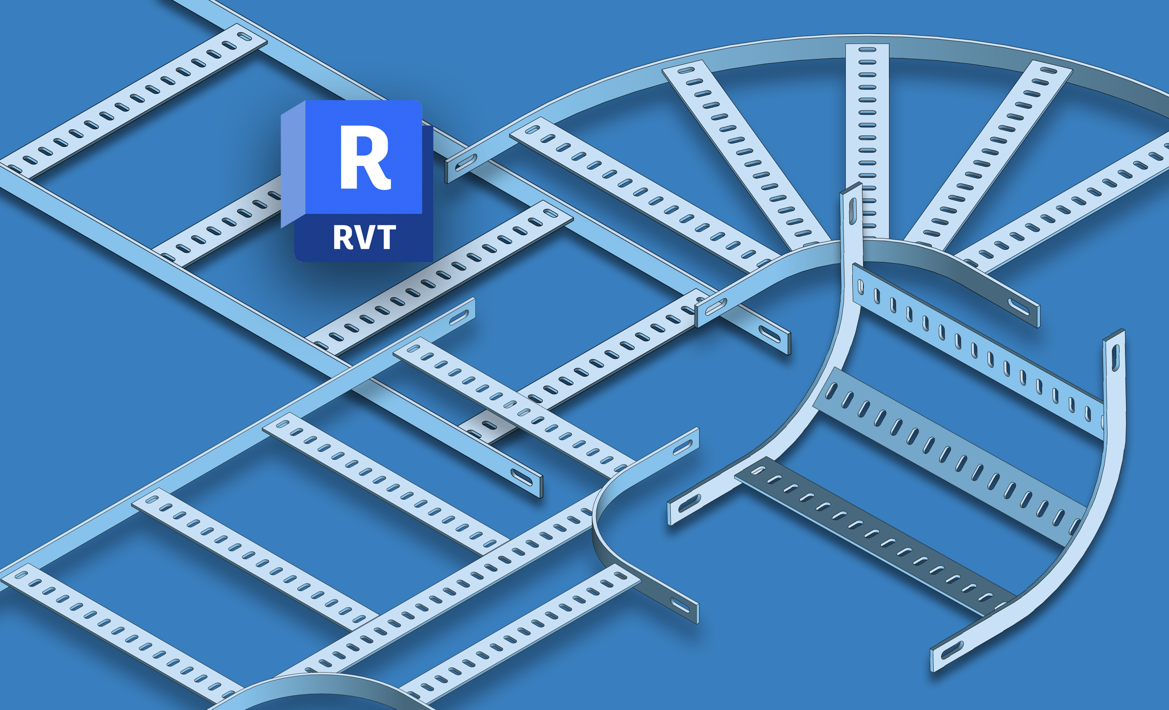BIM & Revit library | Eurostrut cable support systems in 3D