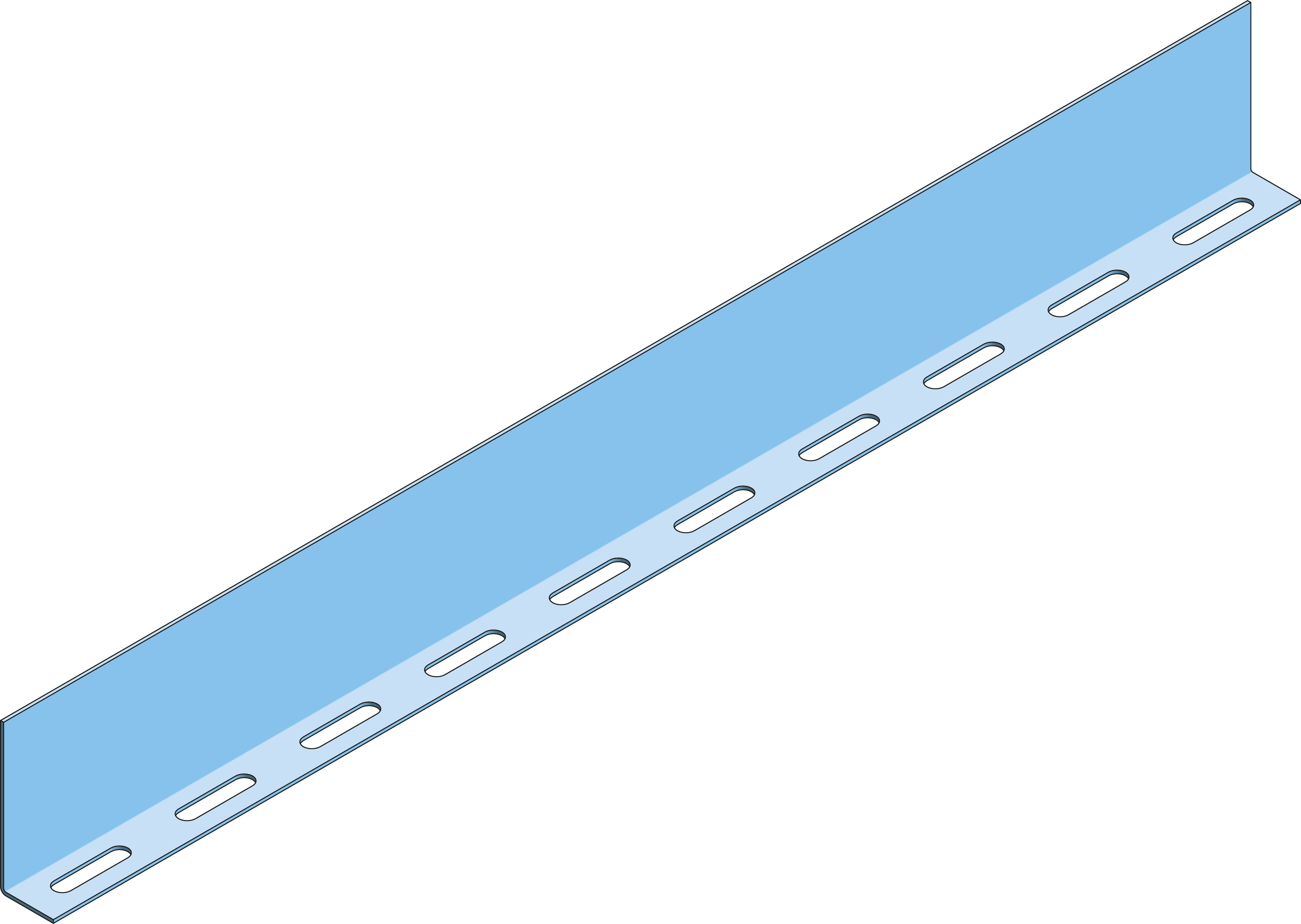 Scheidingsschot Recht Kabelladder ECL100 TV