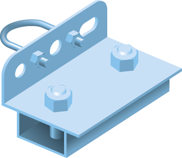 Tread/Pendant Pipe Clamp Kabelbeschermbuis 30mm TV