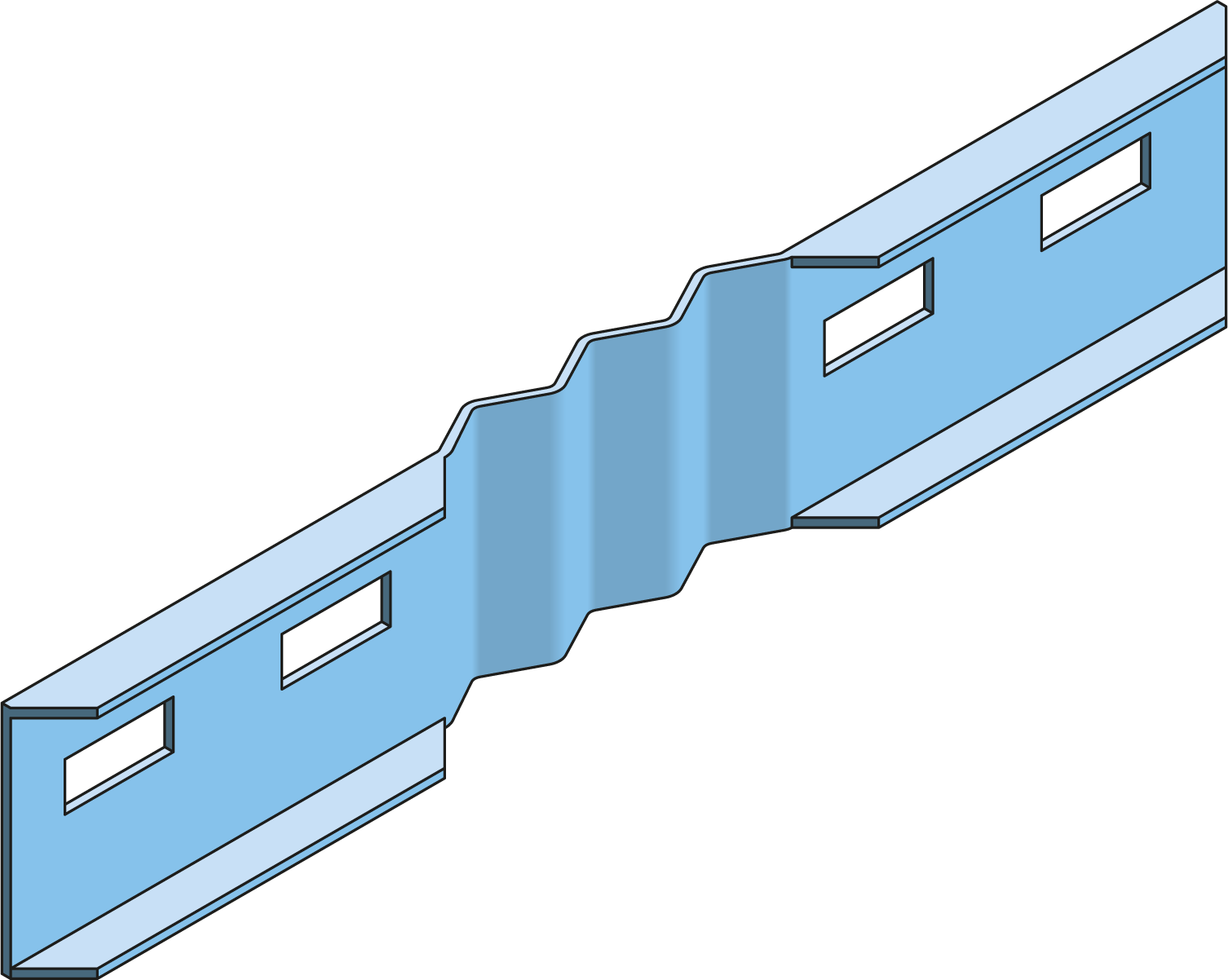 Expansion Coupler Plate Cable Ladder ECL60 HDG