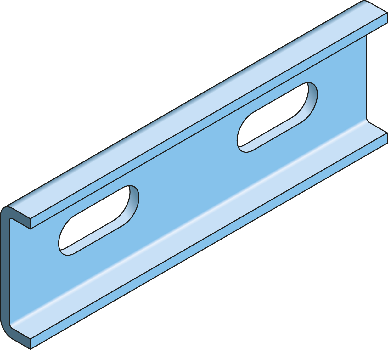 Straight Connector Marine Ladder HDG