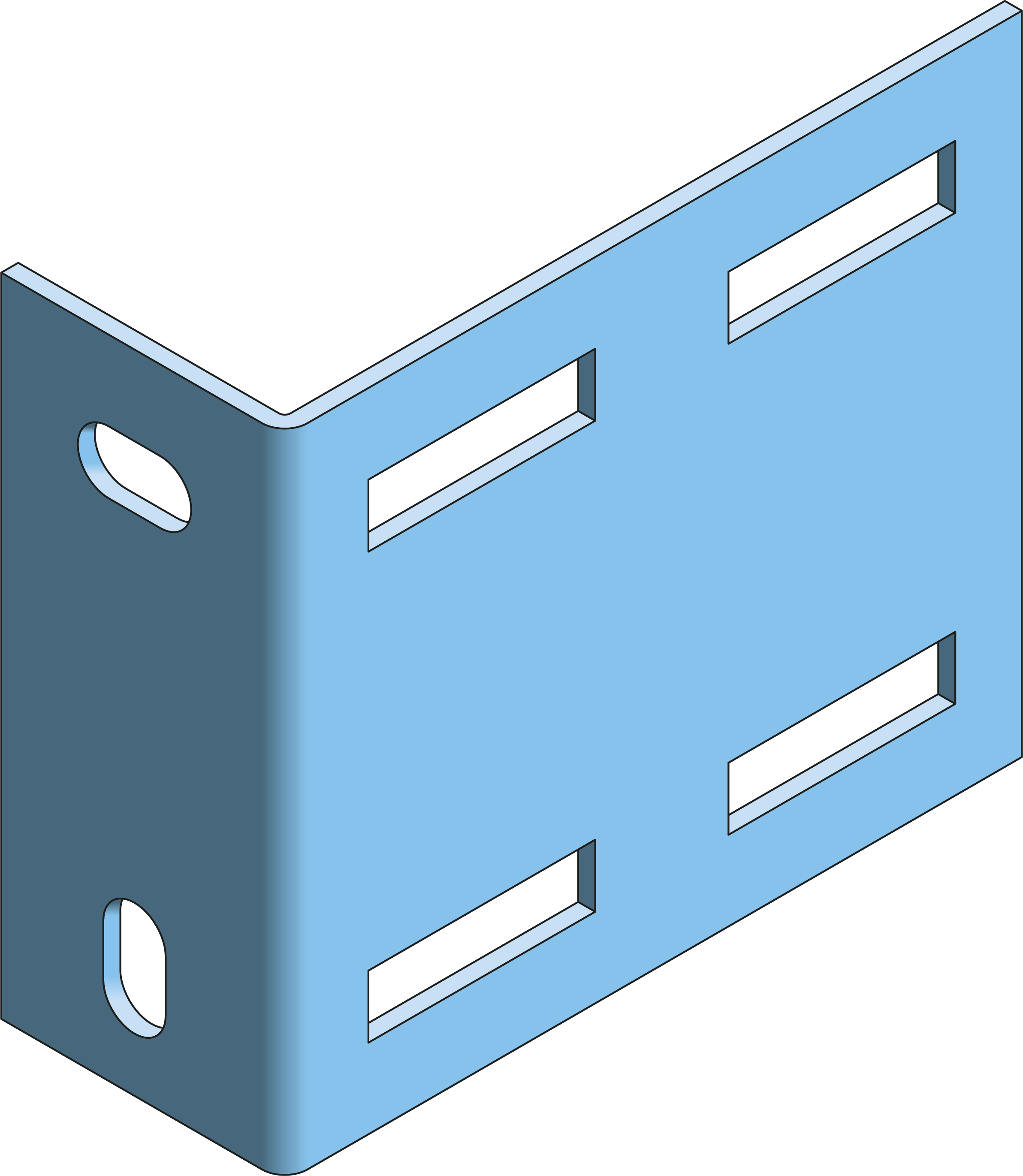 Eindstuk Montageplaat Kabelladder ECL150 TV