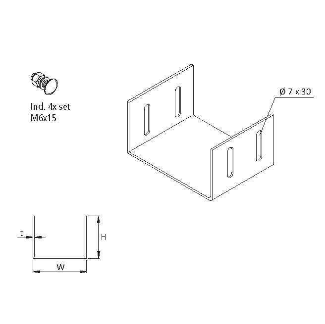 Multi Coupler Plate Distribution Tray 150mm HDG