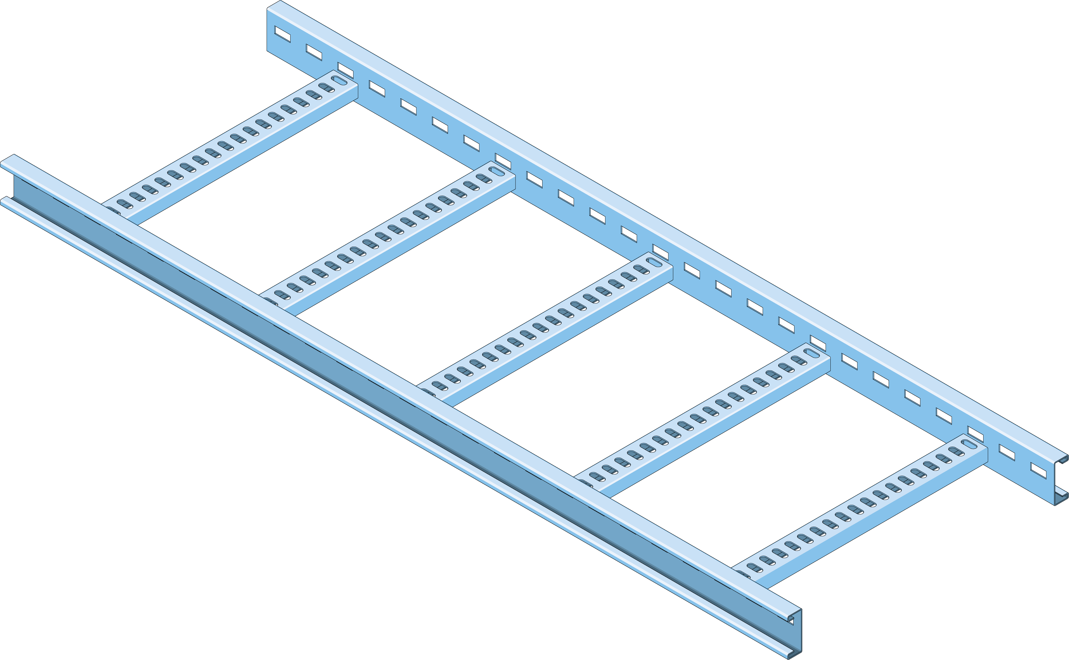 Cable Ladder 200mm HDG