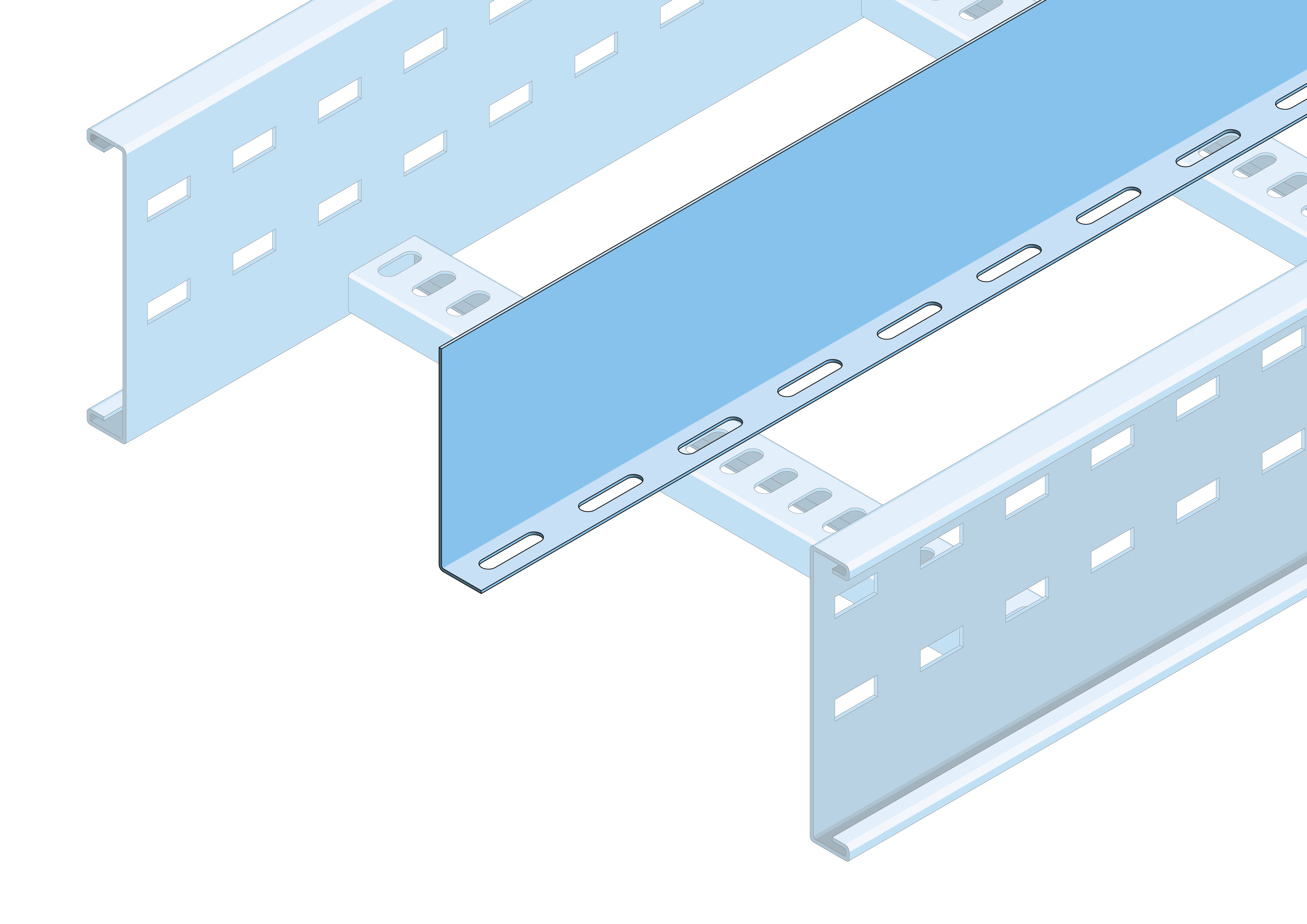 Eurostrut_ESD150_Divider Straight for Cable Ladder ECL_TOEPASSING