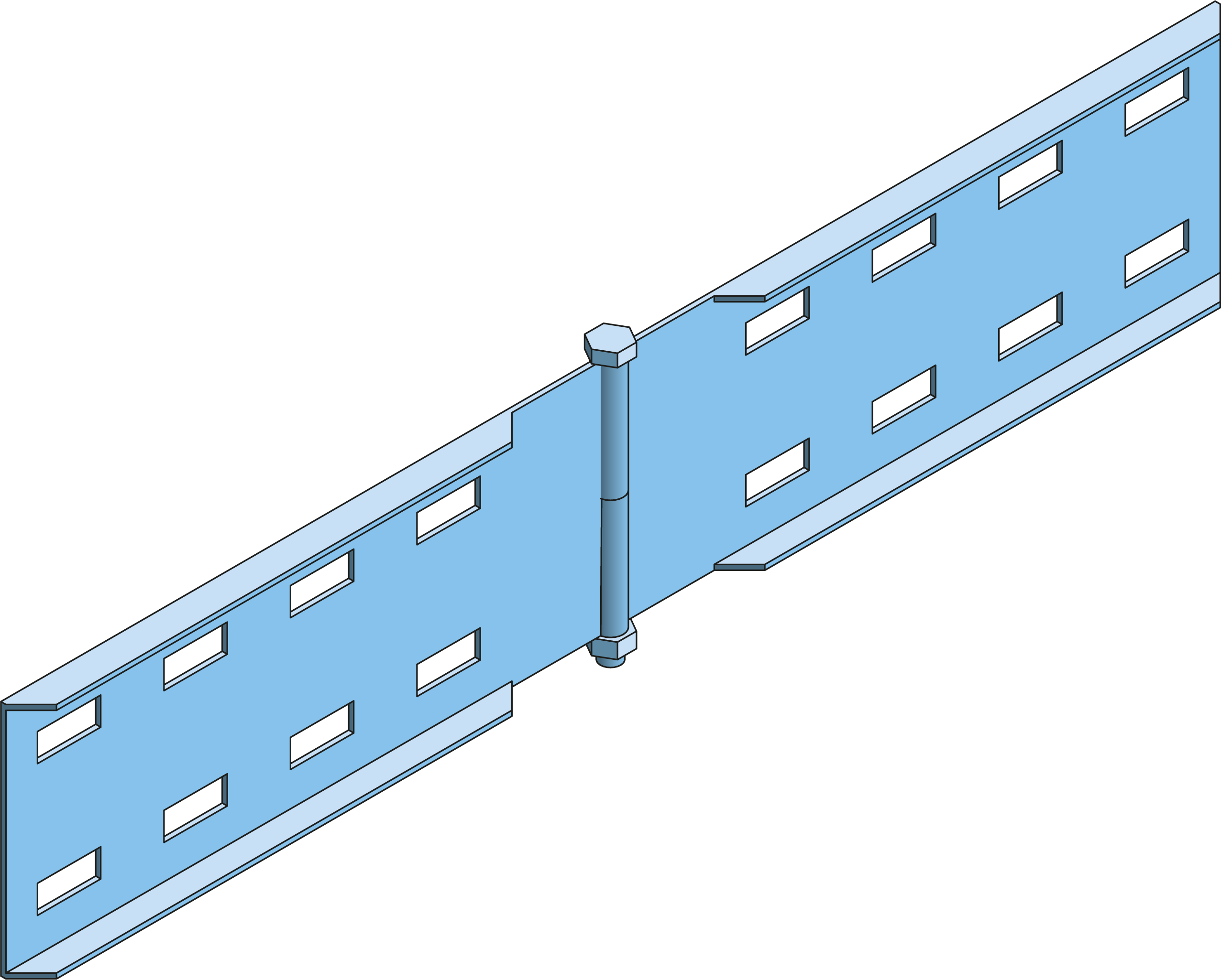 Koppelplaat Horizontaal Kabelladder ECL100 TV