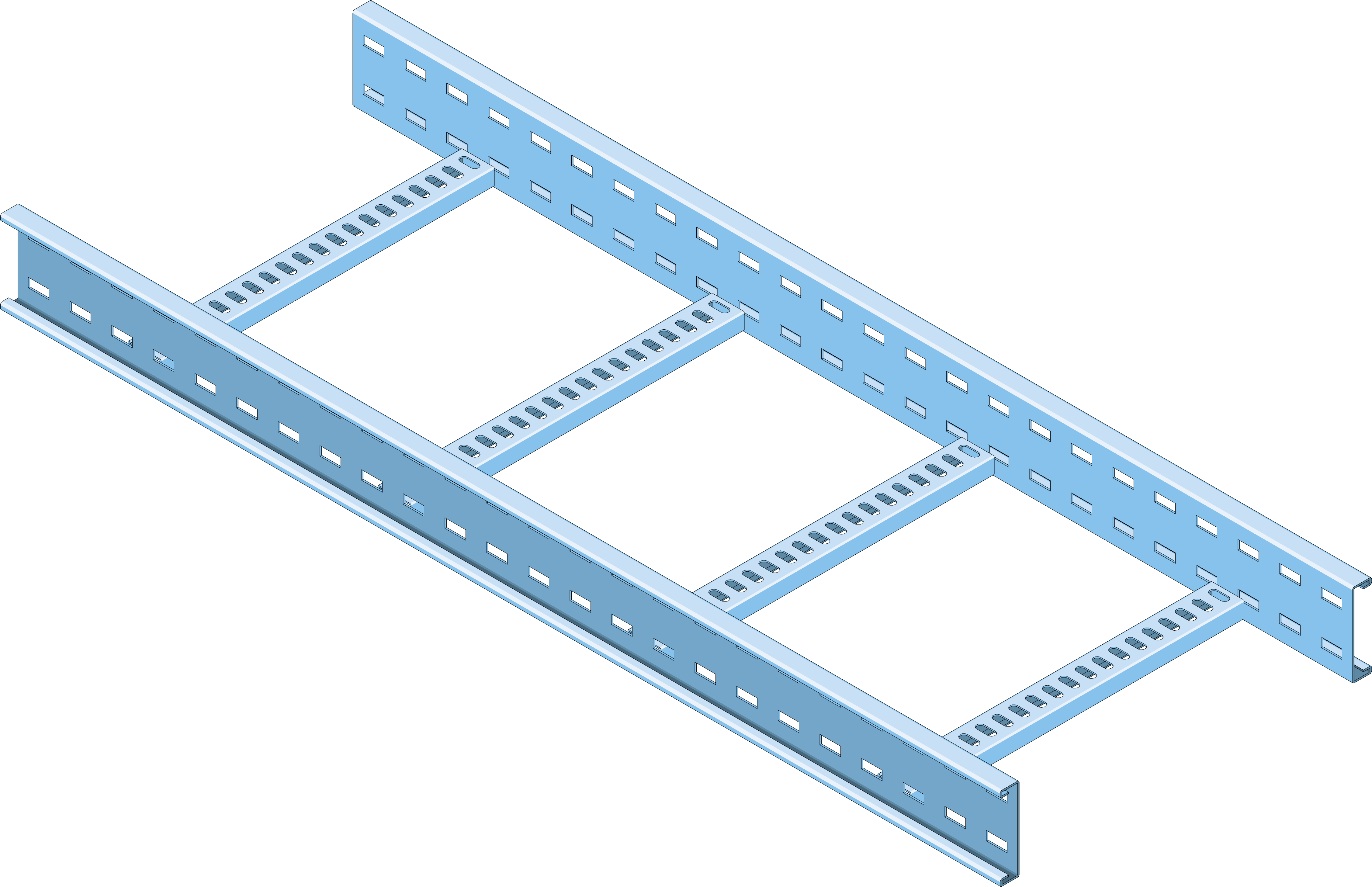 Kabelladder ECL100 1000mm TV