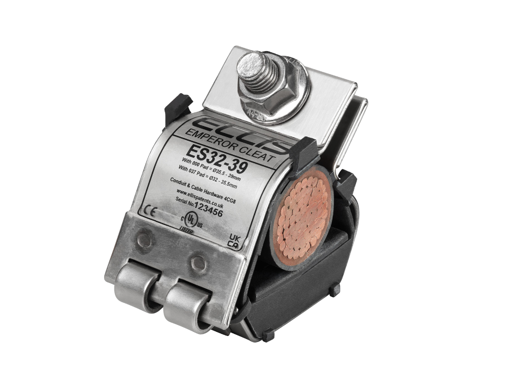 Emperor Single Cable Cleat 32-39mm SS316L