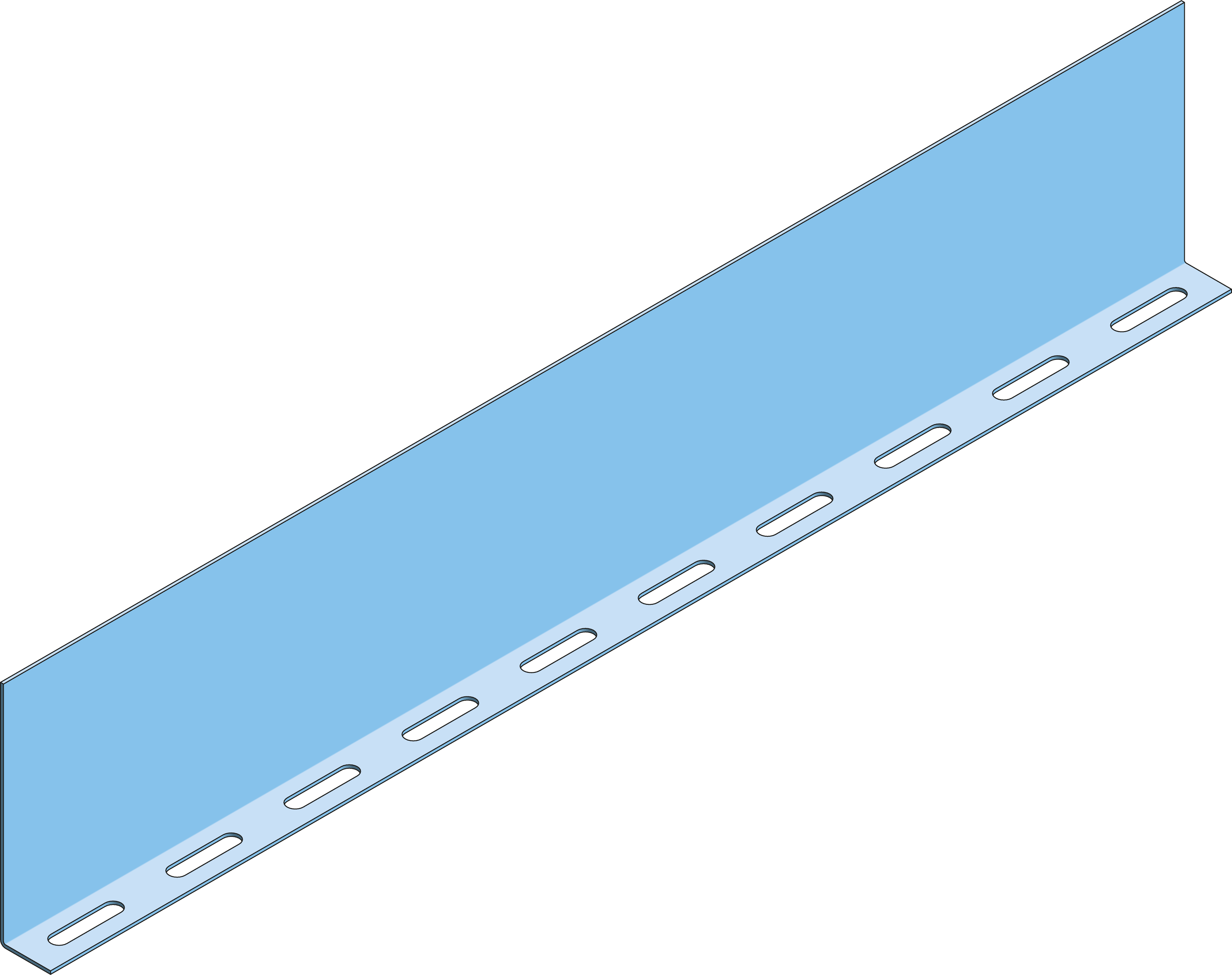 Scheidingsschot Recht Kabelladder ECL150 TV