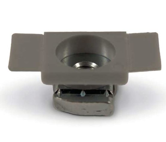Strut Glijmoer met Plastic Fixatie M12 HDG ISO