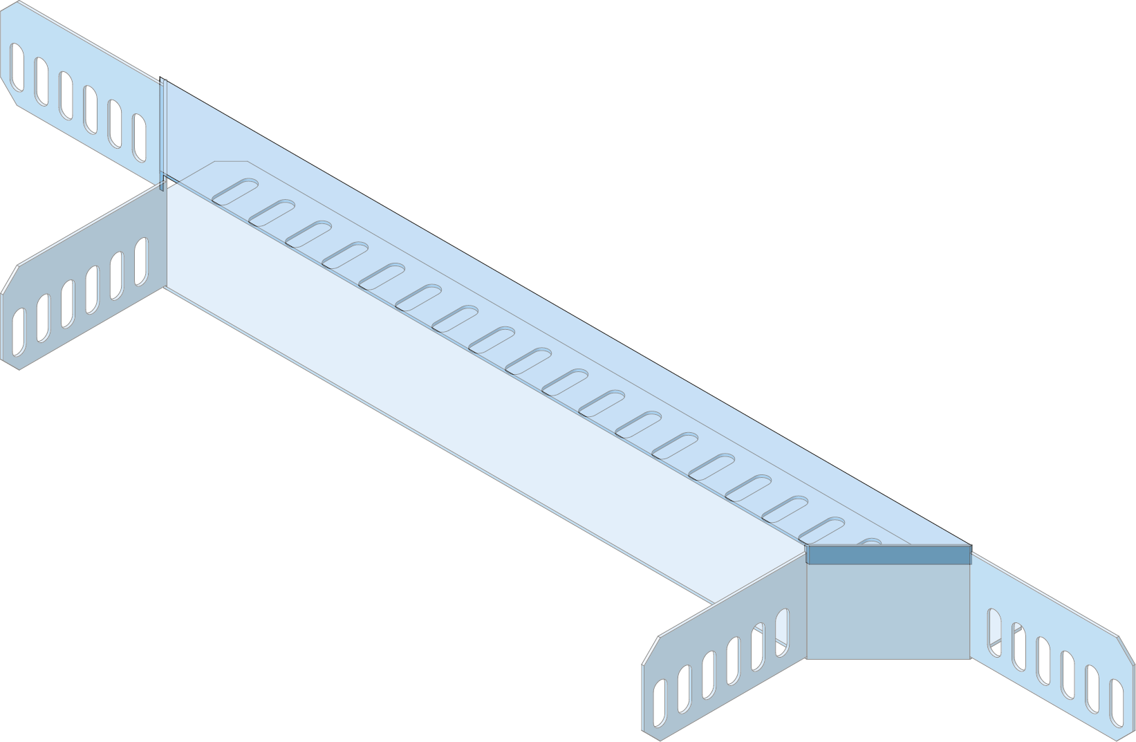 Deksel Aanzetstuk Kabelgoot ECT 200 SV