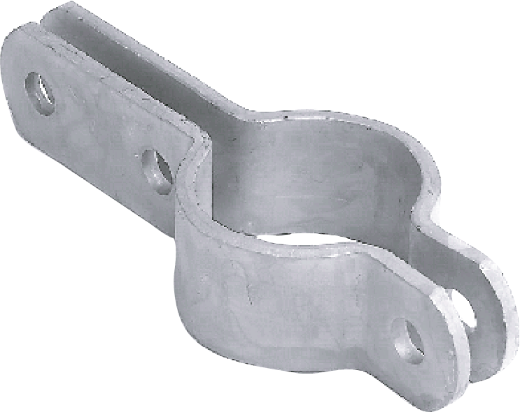 Two Piece Pipe Clamp 3 Holes (DIN 3567 B) 80mm HDG