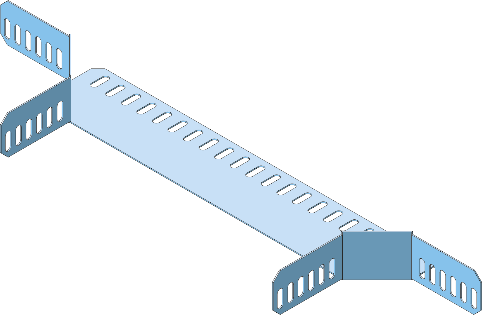 Aftakstuk Kabelgoot ECT60 600mm SV
