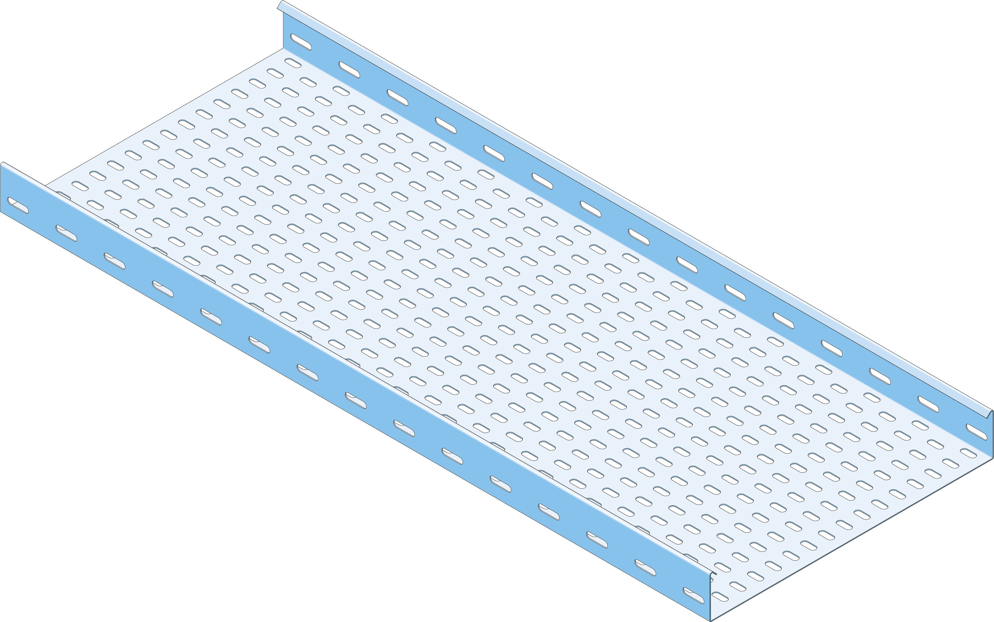 Kabelgoot 60x100mm RVS304