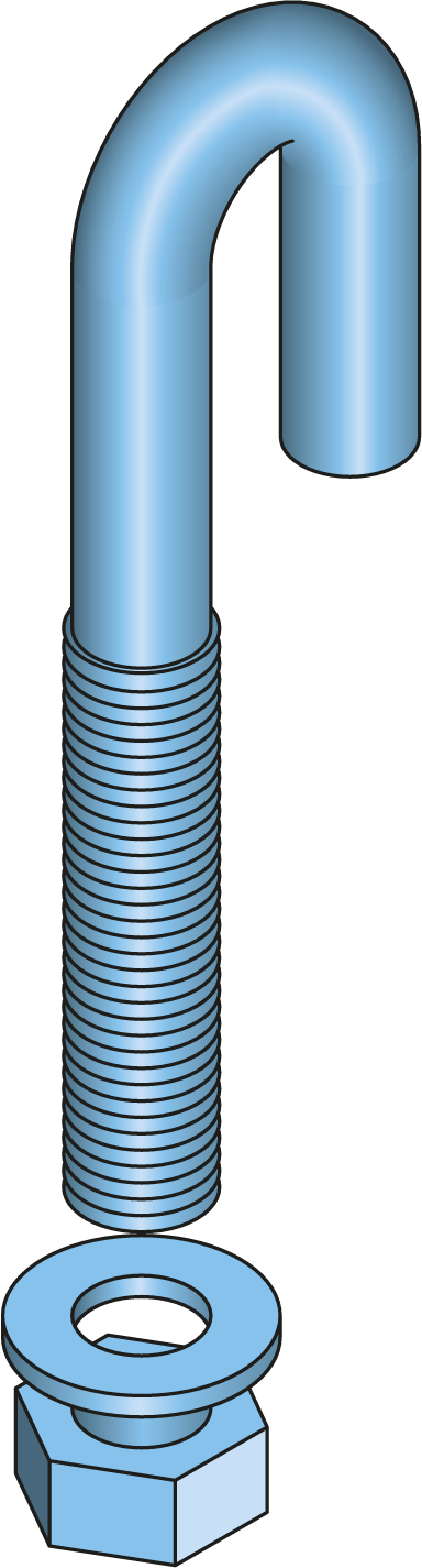 Eurostrut_ESL-HB_Hook Bolt M8 for Marine Ladder ESL_HOOFDBEELD Hoekbout Scheepsladder M8 RVS316