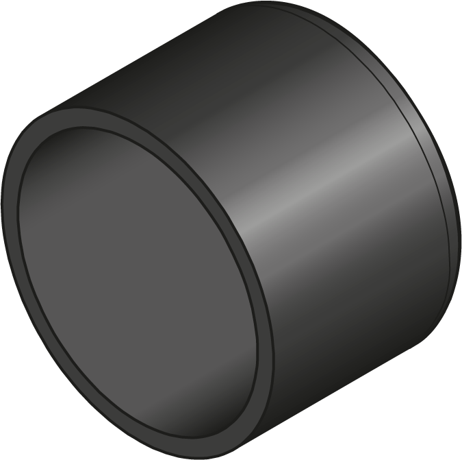 Beschermdop Dicht Kabelbeschermbuis 30mm PVC Zwart