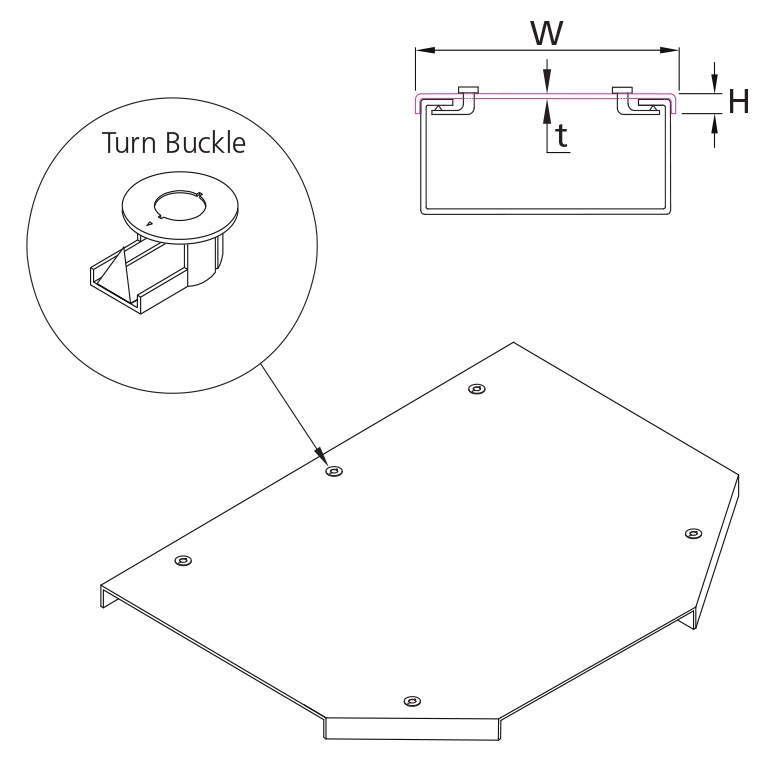 Cover Equal Tee Distribution Tray 150mm HDG