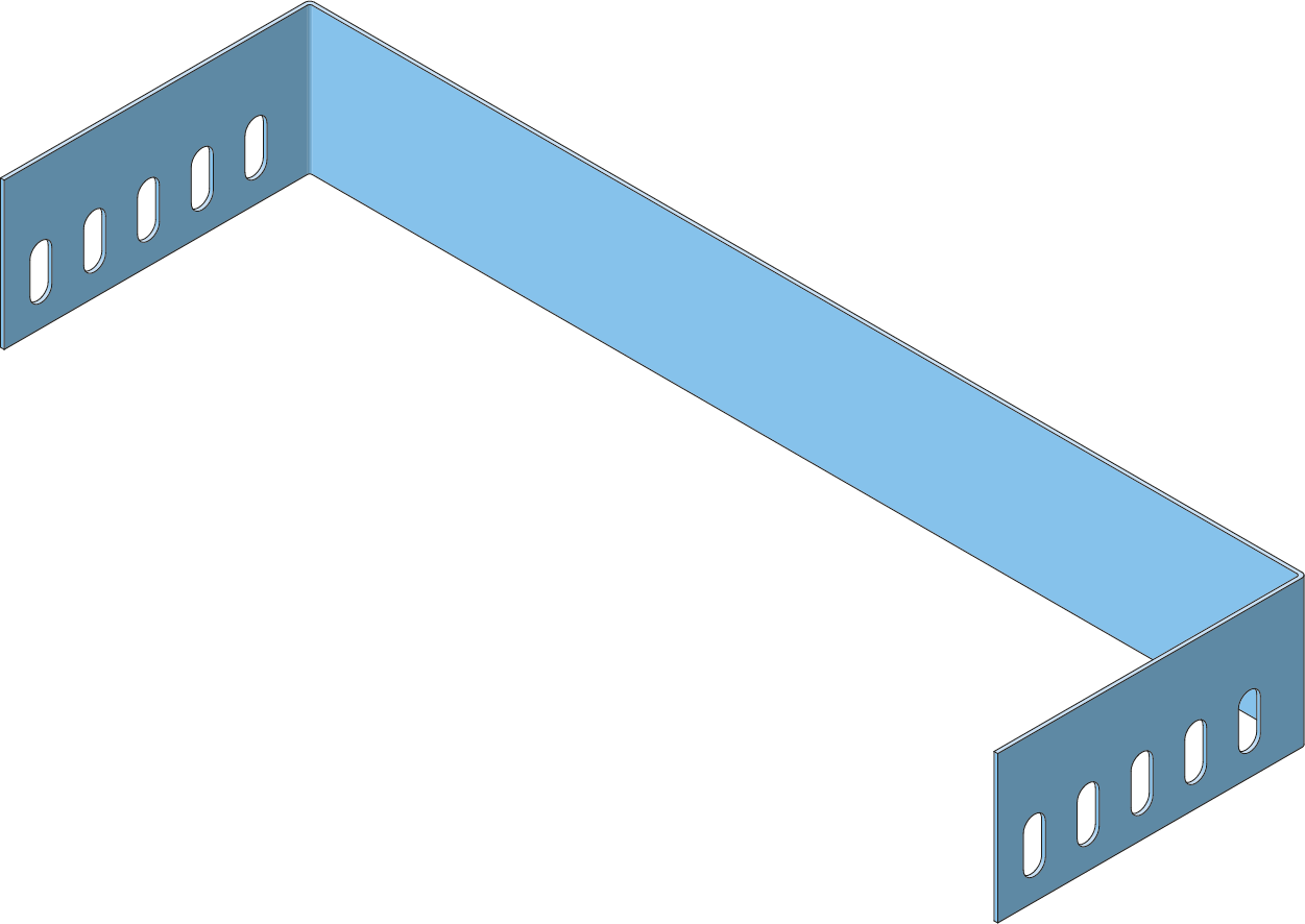 End Plate Cable Tray ECT60 075 HDG