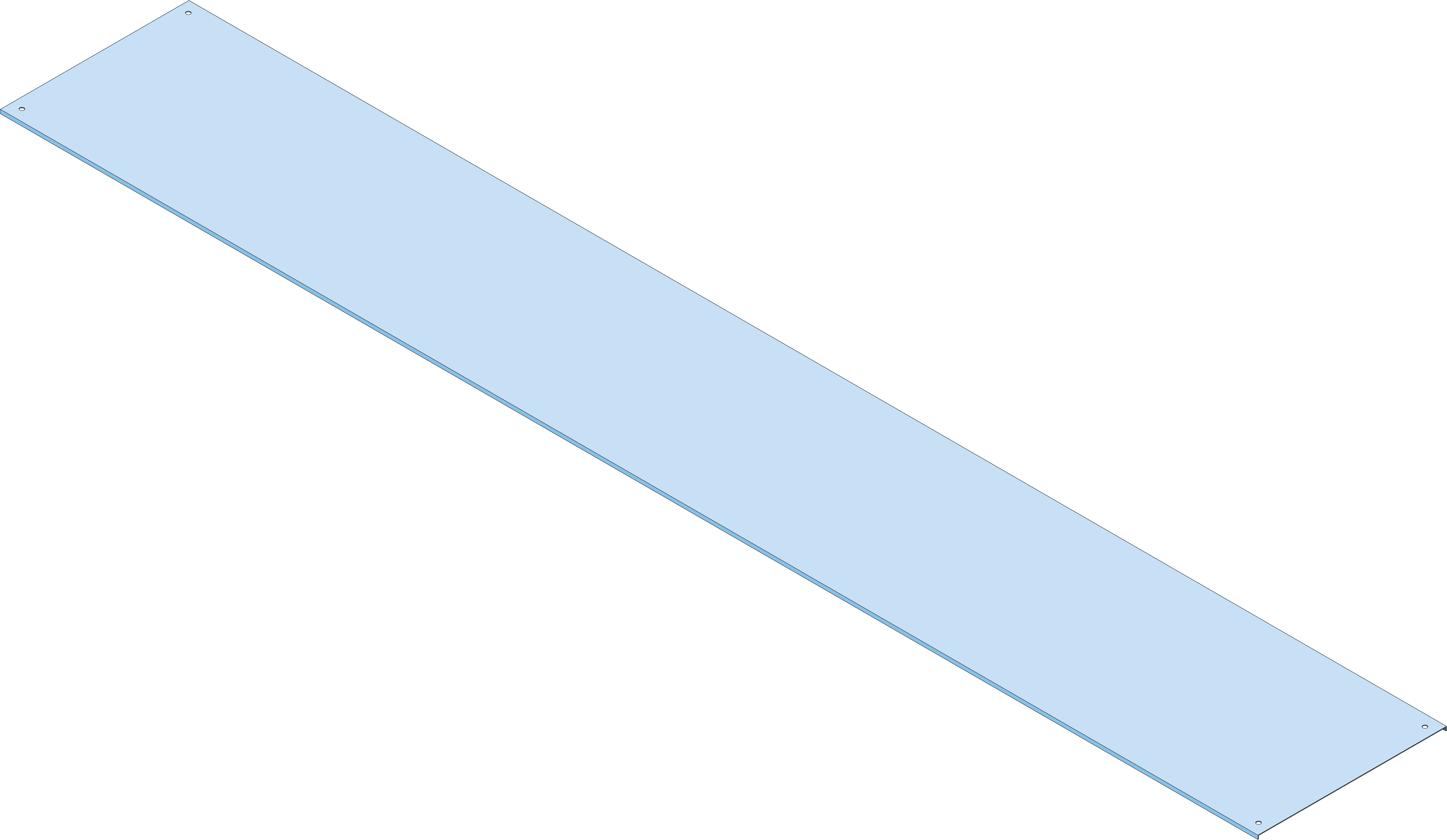 Deksel Kabelladder 1000mm TV
