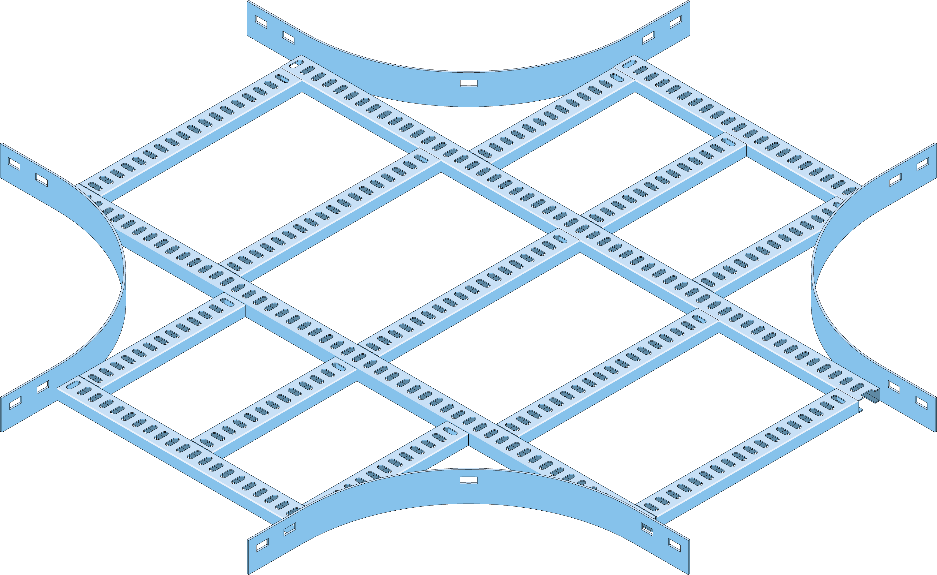 Crossover Cable Ladder ECL60 600mm HDG