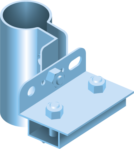 Tread/Pendant Pipe Clamp Draaibaar Kabelbeschermbuis 30mm TV