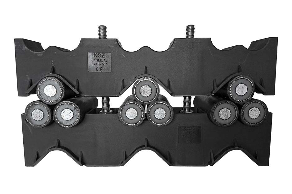 KOZ Universal UNI TRI 3x3 27-37 Trefoil Kabelblok K672