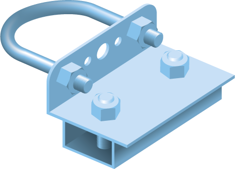 Tread/Pendant Pipe Clamp Kabelbeschermbuis 60mm TV