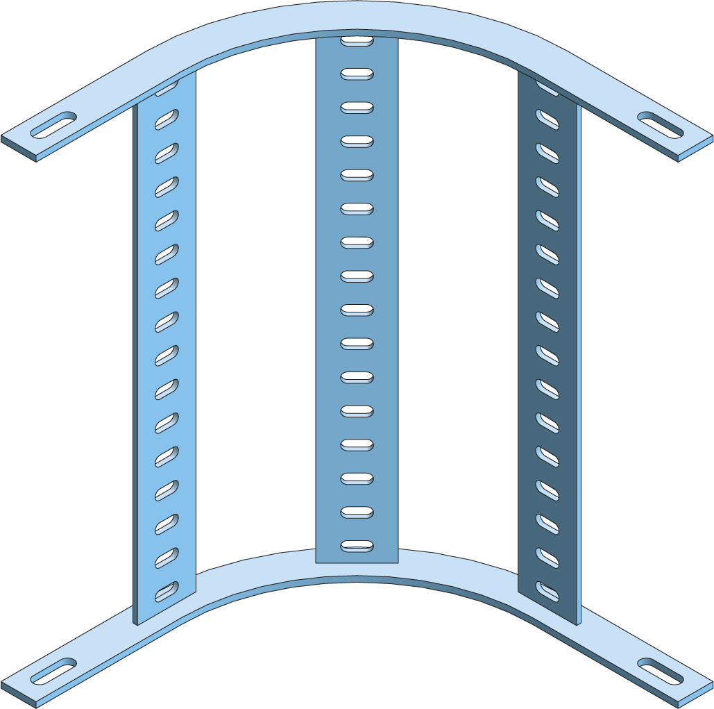Bend Vertical Marine Ladder 400mm HDG
