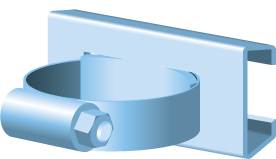 Buisklem met Montageprofiel Kabelbeschermbuis 30mm TV
