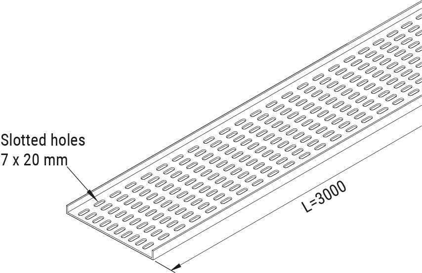 Marine Tray 500mm HDG