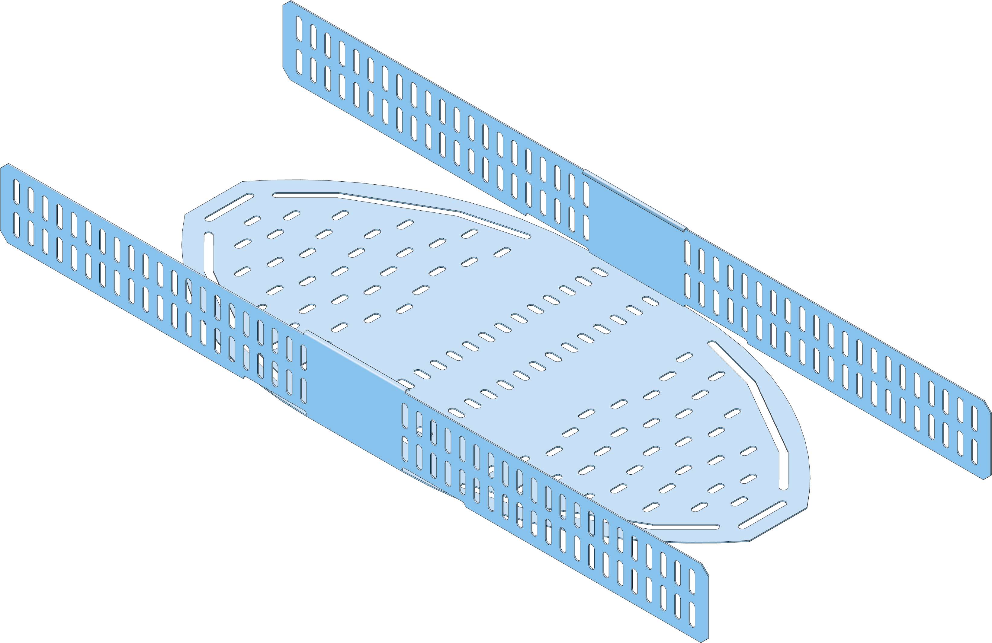 Flexible Bend Cable Tray ECT100 100x500 RVS316