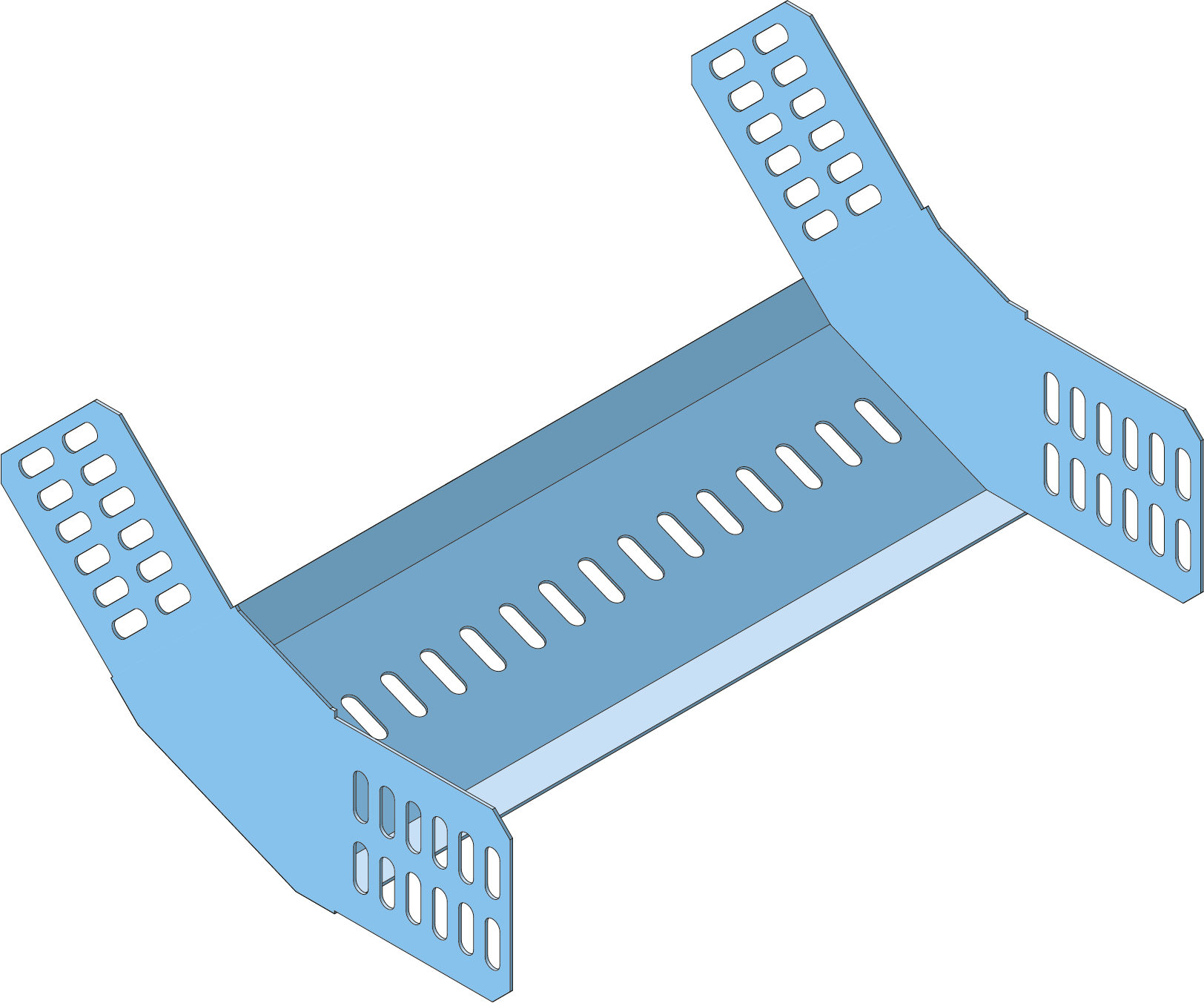 Inside Riser 45° Cable Tray ECT100 100x600 RVS316