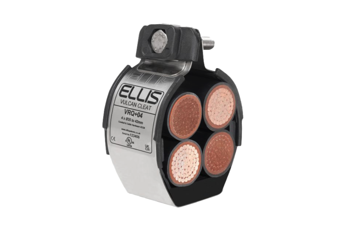 Vulcan+ Quad Cable Cleat 28-32mm SS316L