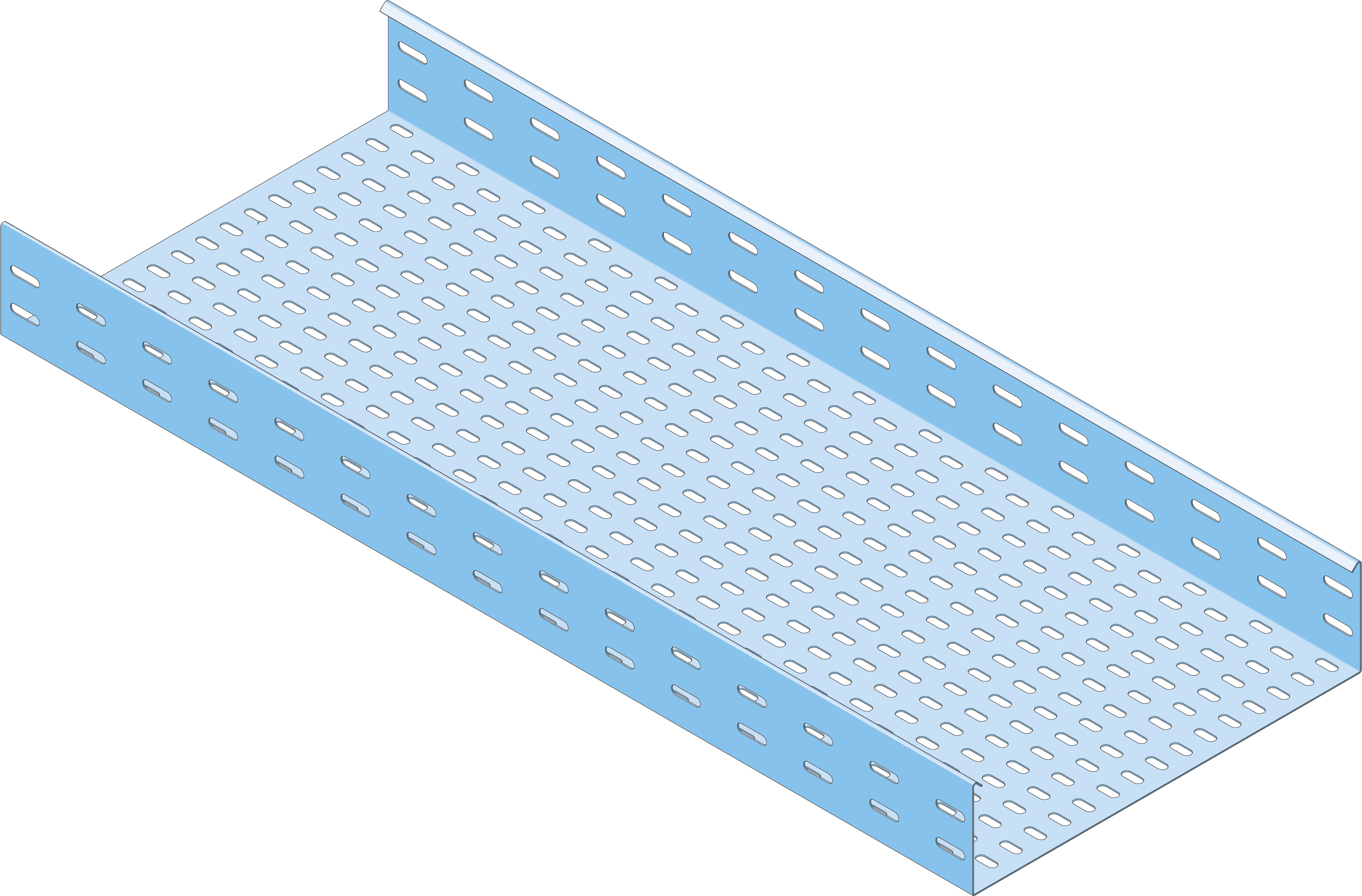Kabelgoot 100x300mm RVS304