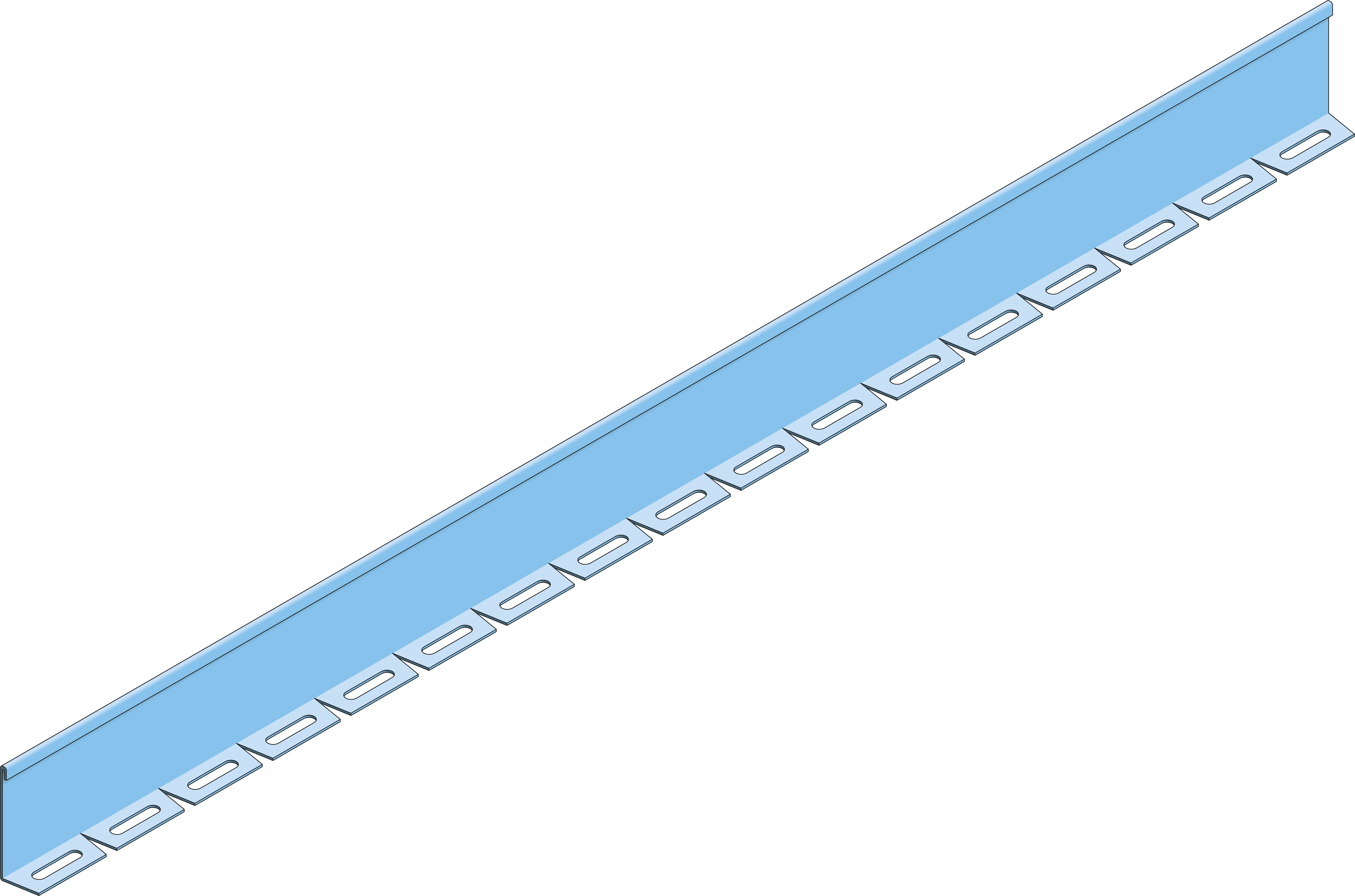 Divider Cable Ladder ECL100 Bendable HDG