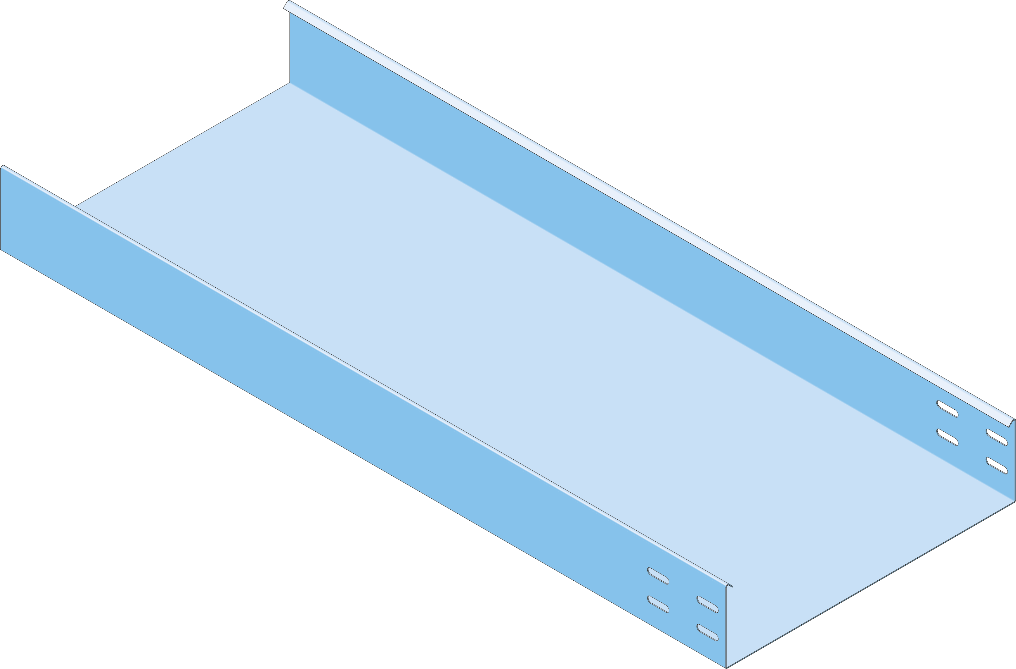 Cable Tray 100x200mm SV Non Perforated