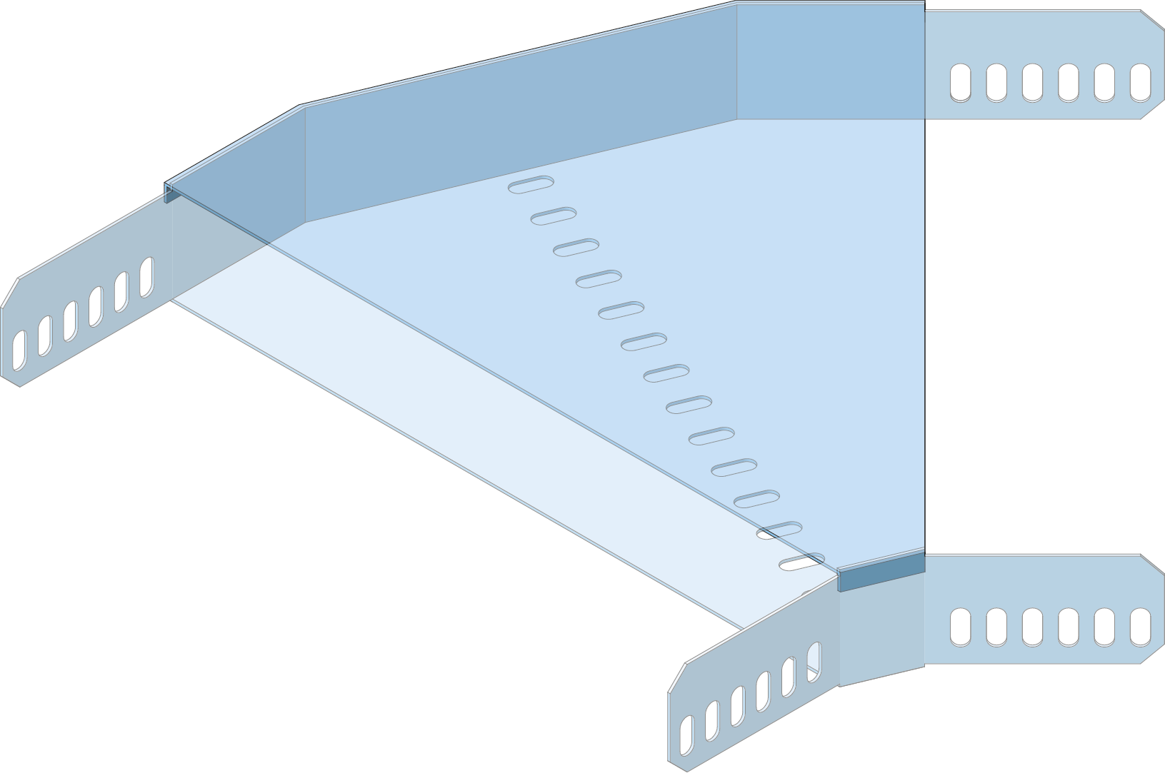 Cover Bend 45° Cable Tray ECTB-45 100mm SV