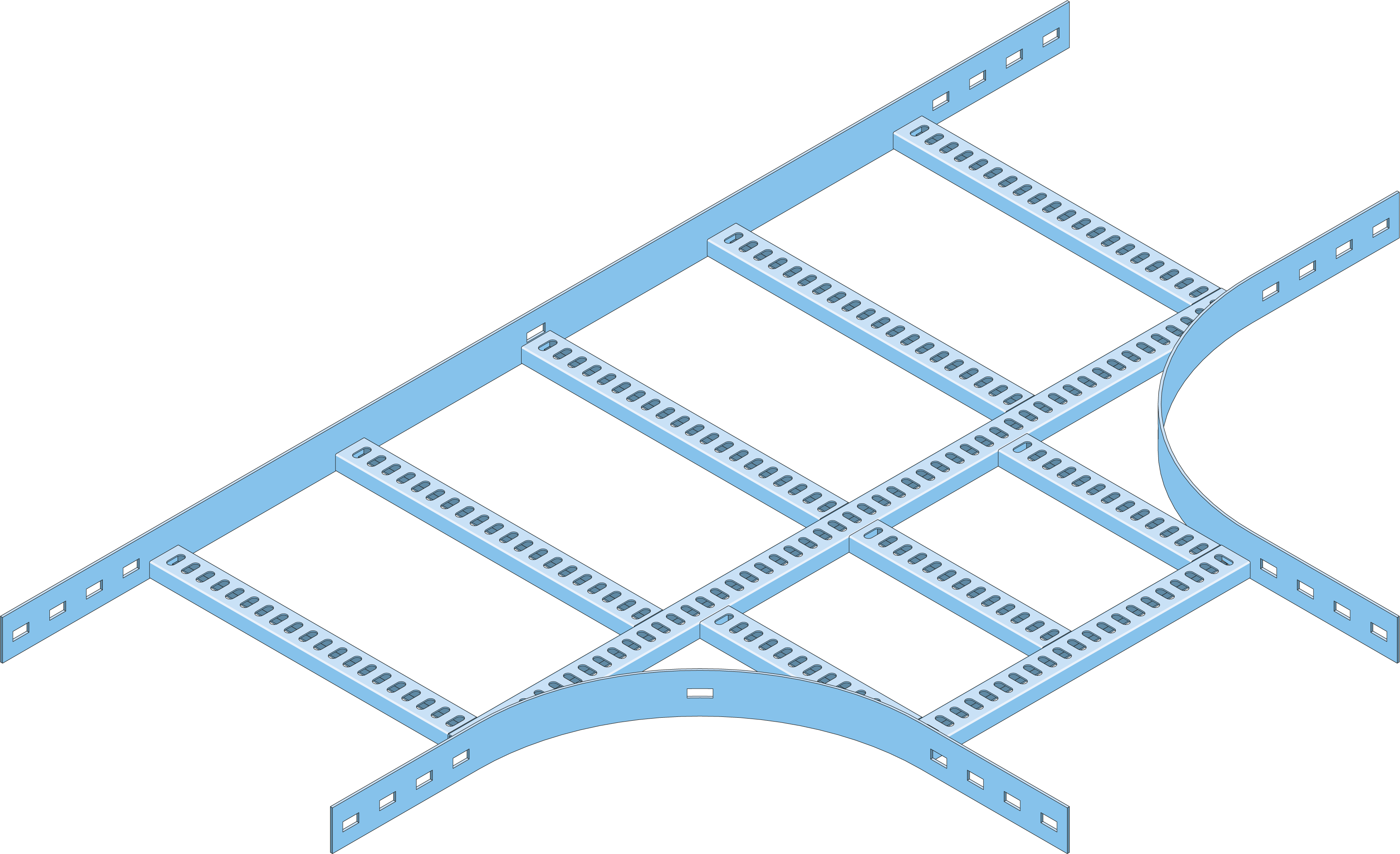T-stuk Kabelladder ECL60 300mm TV