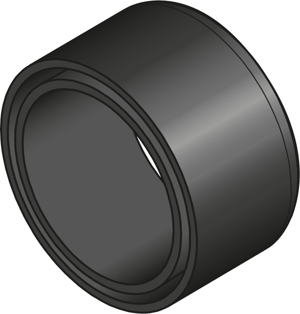 Beschermdop Open Kabelbeschermbuis 60mm PVC Zwart