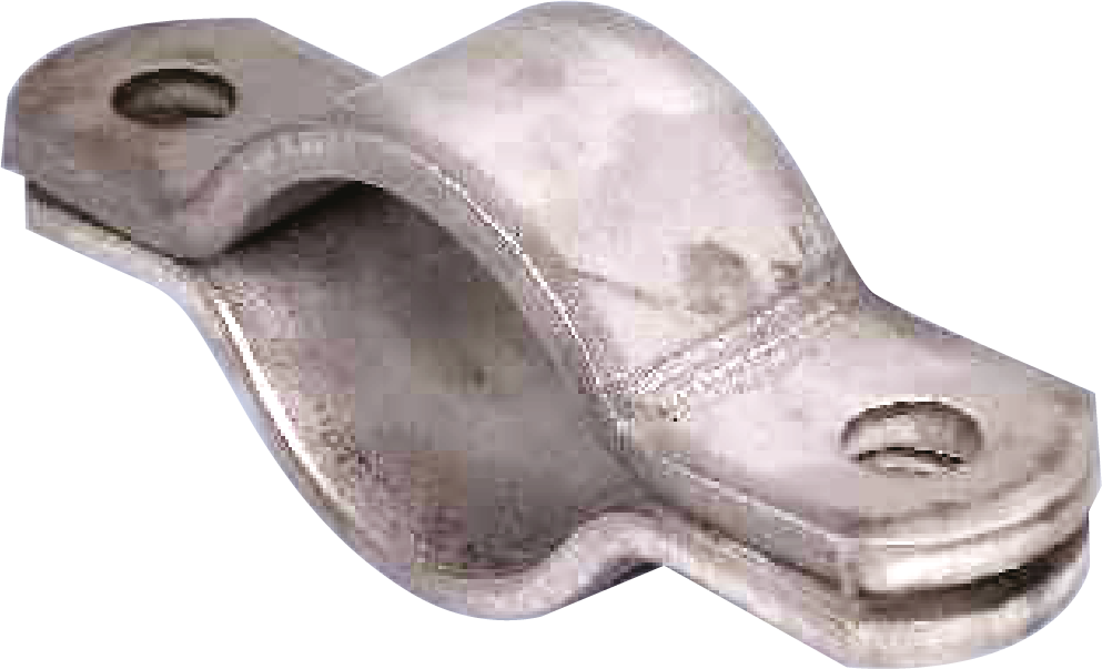 Two Piece Pipe Clamp (DIN 3567 A) 152mm HDG