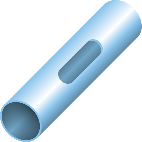 Kabelbeschermbuis met Doorvoergaten 30mm RVS316
