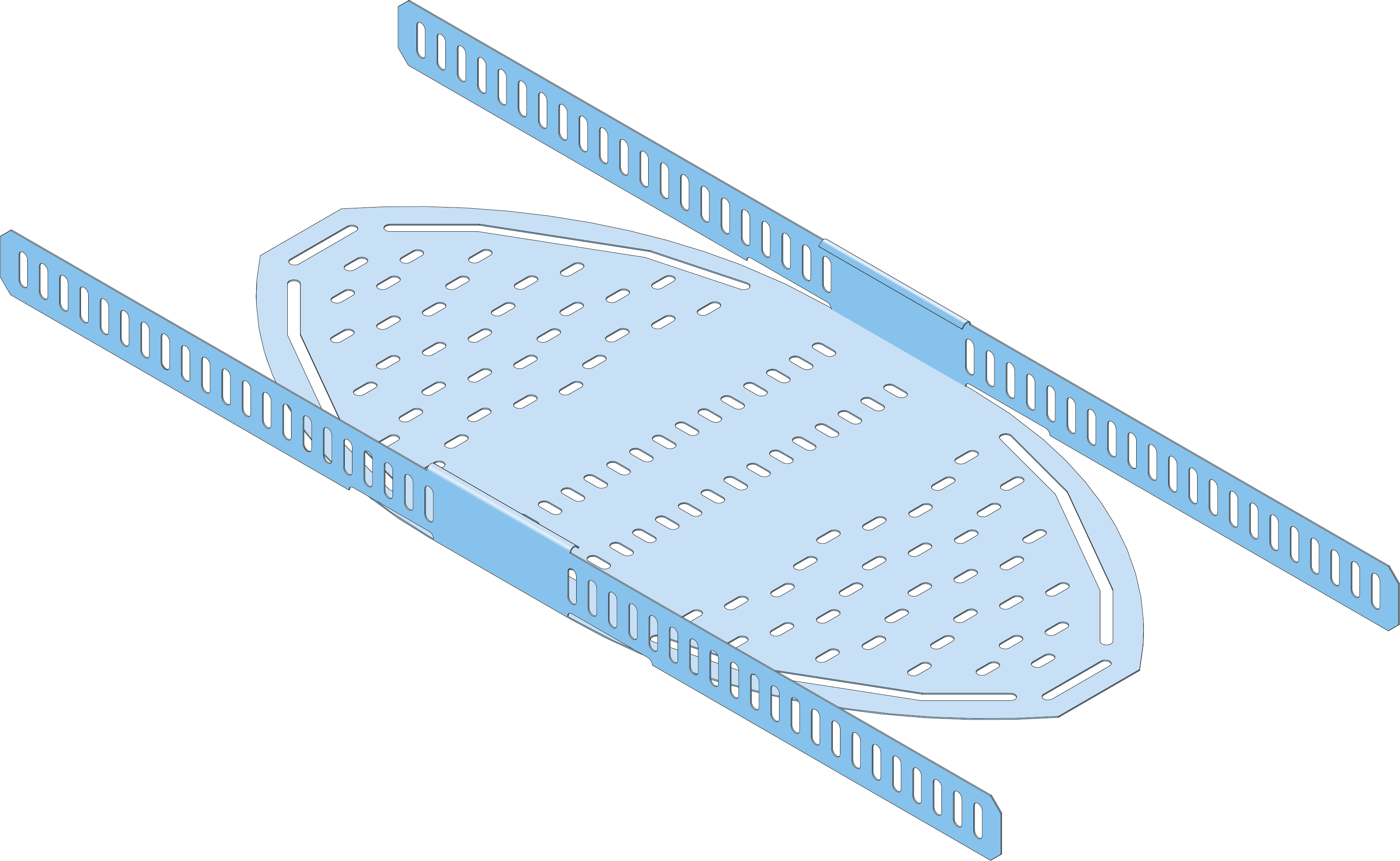 Flexibele Bocht Kabelgoot ECT60 75mm TV