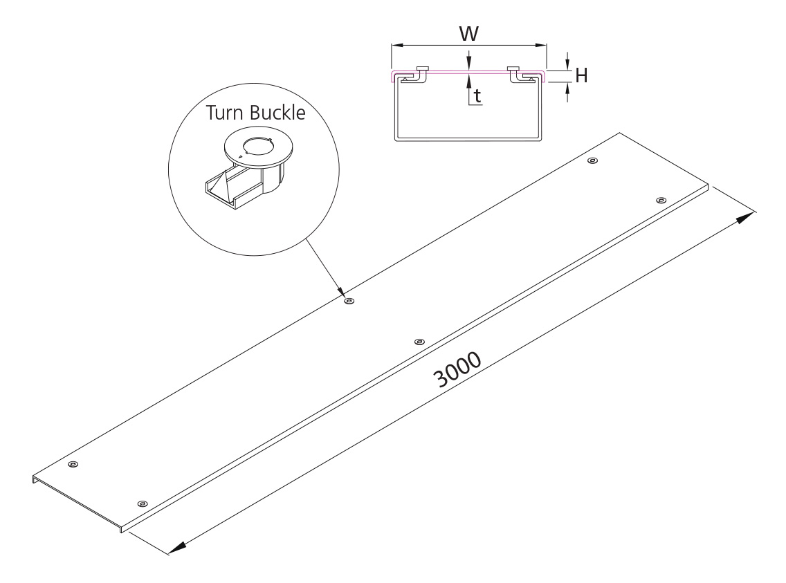 Cover Distribution Tray 200mm HDG
