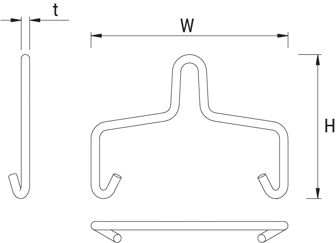 Suspension Bracket Distribution Tray 100mm HDG