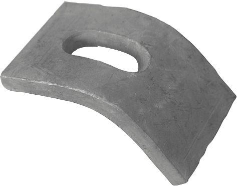 Balkklem Gebogen 41mm 1 Sleufgat HDG