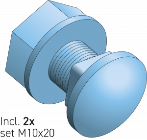 Eurostrut_ESL-SB-H_Fixing Set M10x20_2x