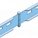 Eurostrut_EHHCP60_Coupler Plate Horizontal for Cable Ladder_HOOFDBEELD